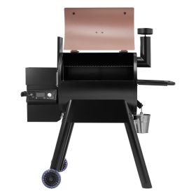 Wood Pellet Grill Smoker, 8 in 1 BBQ Grills for Outdoor Cooking, 575 Square Inches Cook Area Electric Smokers, with WiFi-app Control
